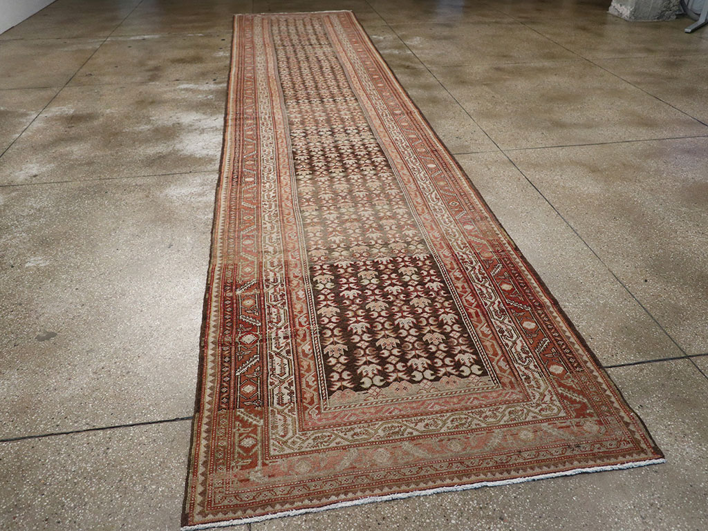 Vintage Persian Malayer Wide Gallery Runner, No.23396 - Staging