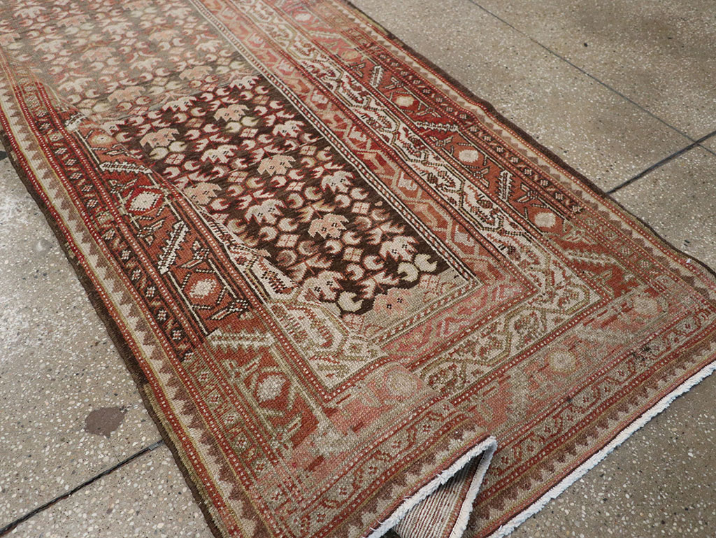 Vintage Persian Malayer Wide Gallery Runner, No.23396 - Staging