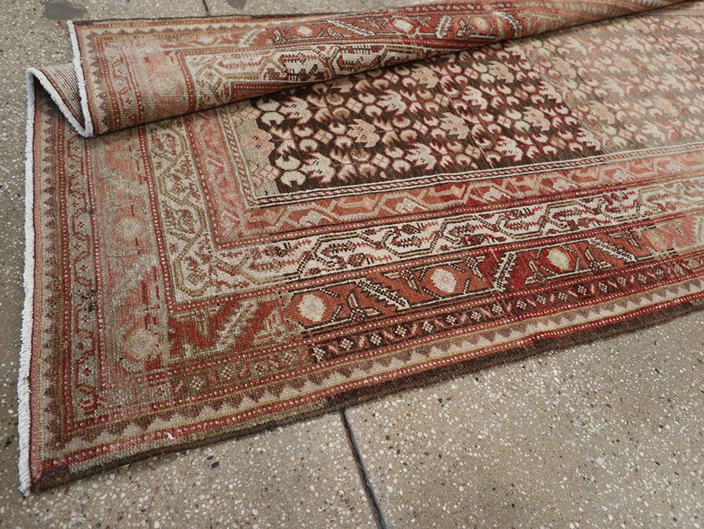 Vintage Persian Malayer Wide Gallery Runner, No.23396 - Staging