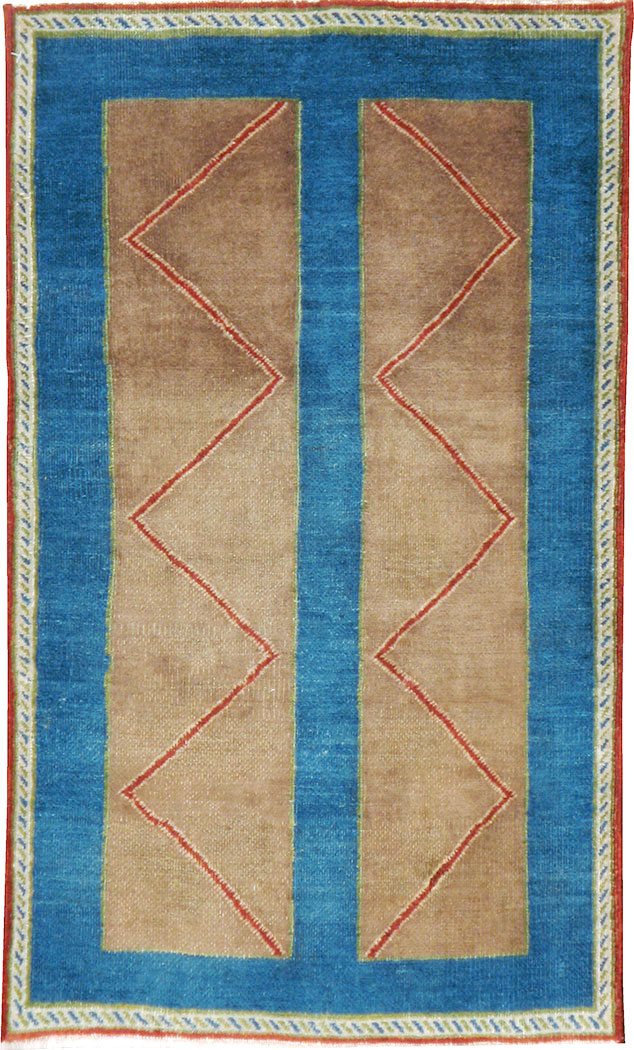 Vintage Persian Hamadan Art Deco Rug, No.23398 - Staging