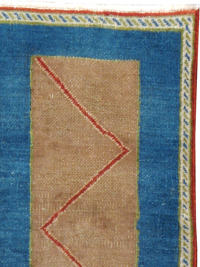 Vintage Persian Hamadan Art Deco Rug, No.23398 - Staging