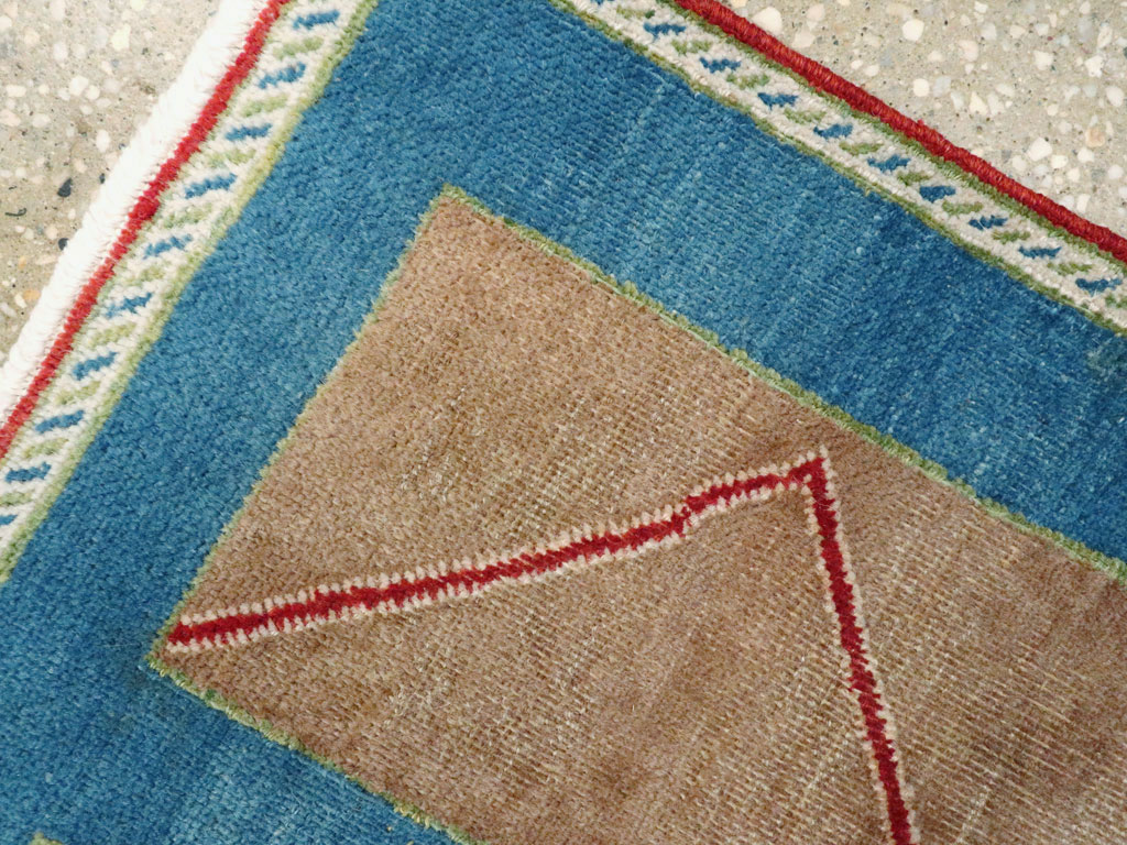 Vintage Persian Hamadan Art Deco Rug, No.23398 - Staging