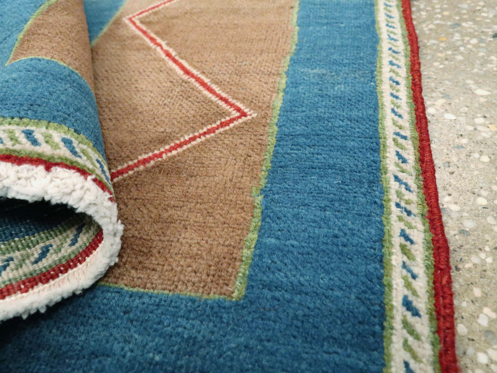 Vintage Persian Hamadan Art Deco Rug, No.23398 - Staging