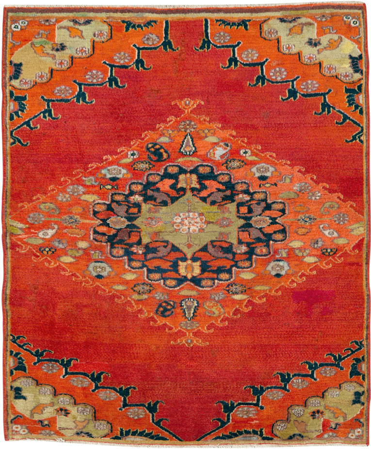 Antique Persian Dorokhsh Rug, No.23410 - Staging