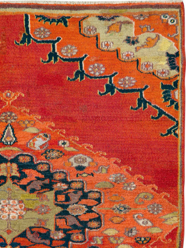 Antique Persian Dorokhsh Rug, No.23410 - Staging