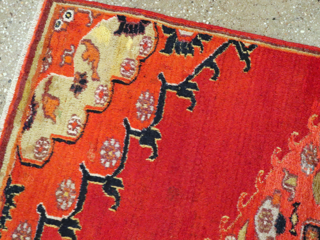 Antique Persian Dorokhsh Rug, No.23410 - Staging