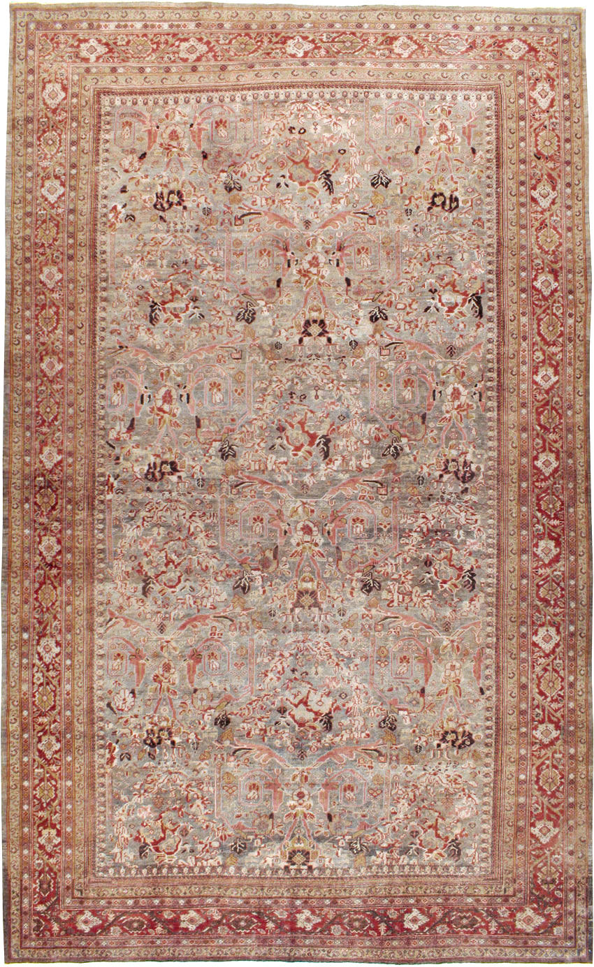 Antique Persian Mahal Carpet, No.23414 - Staging