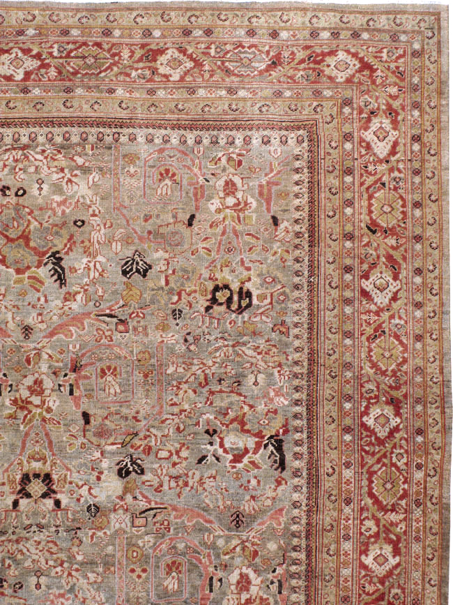 Antique Persian Mahal Carpet, No.23414 - Staging