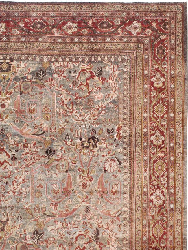 Antique Persian Mahal Carpet, No.23414 - Staging