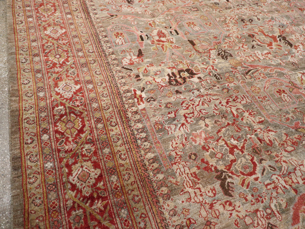 Antique Persian Mahal Carpet, No.23414 - Staging