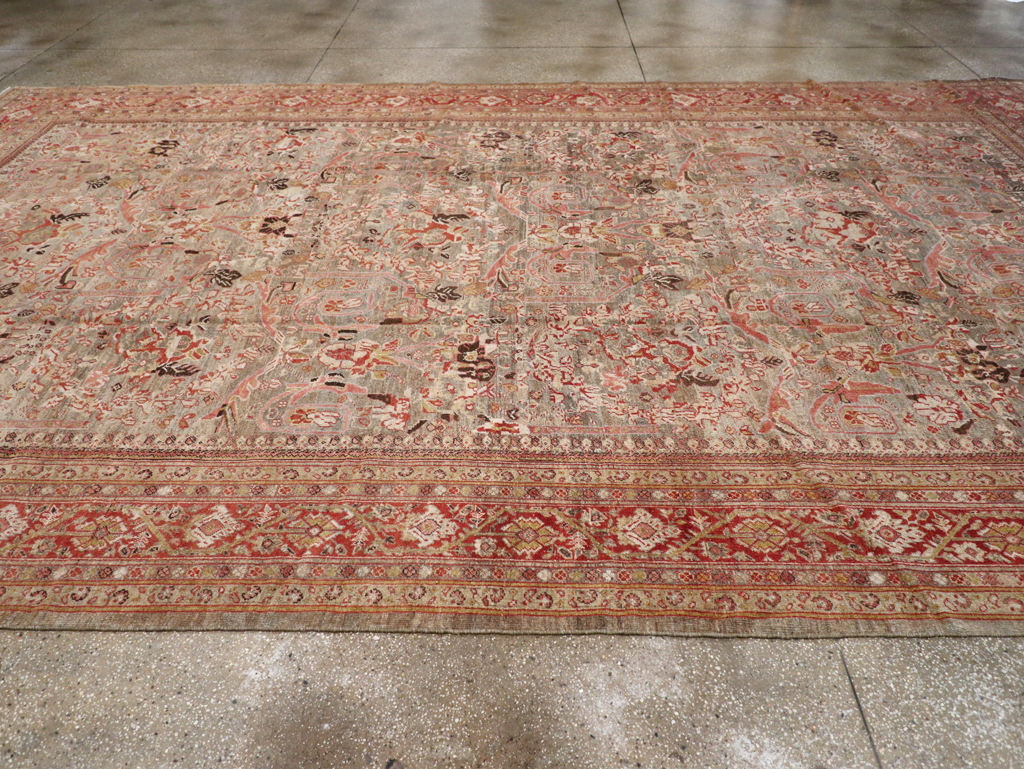 Antique Persian Mahal Carpet, No.23414 - Staging