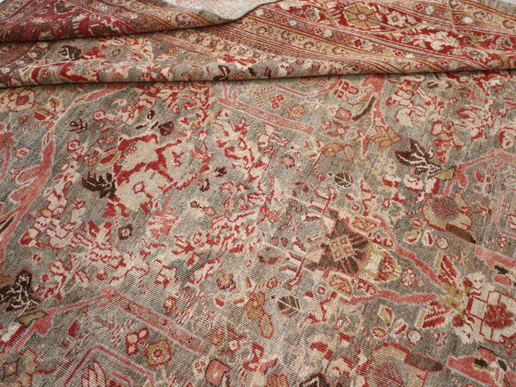 Antique Persian Mahal Carpet, No.23414 - Staging