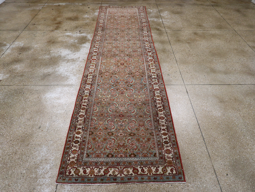Vintage Persian Malayer Gallery Runner, No.23418 - Staging