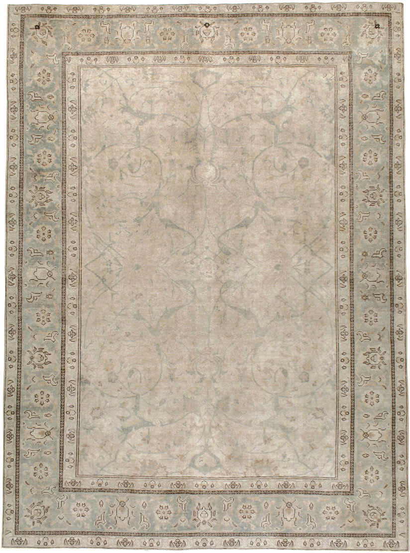 Antique Persian Tabriz Carpet, No.23422 - Staging