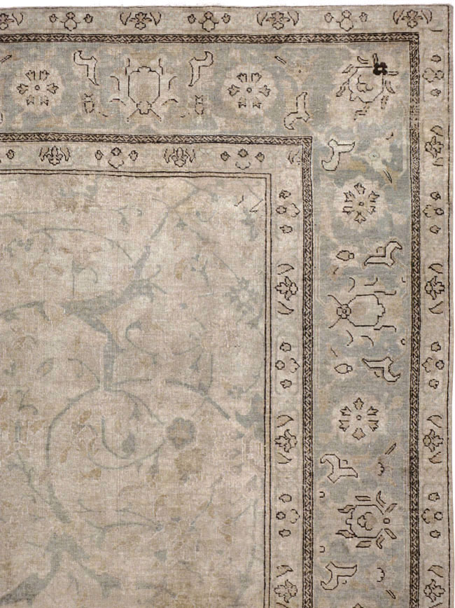 Antique Persian Tabriz Carpet, No.23422 - Staging