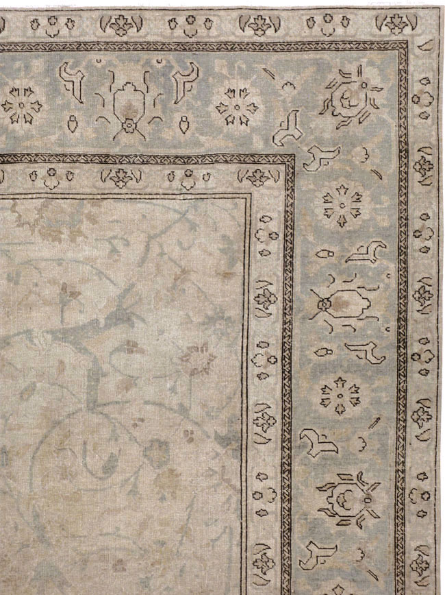 Antique Persian Tabriz Carpet, No.23422 - Staging