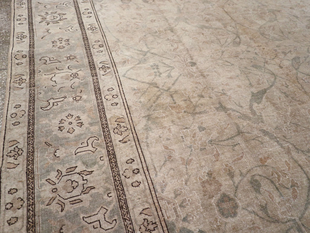 Antique Persian Tabriz Carpet, No.23422 - Staging