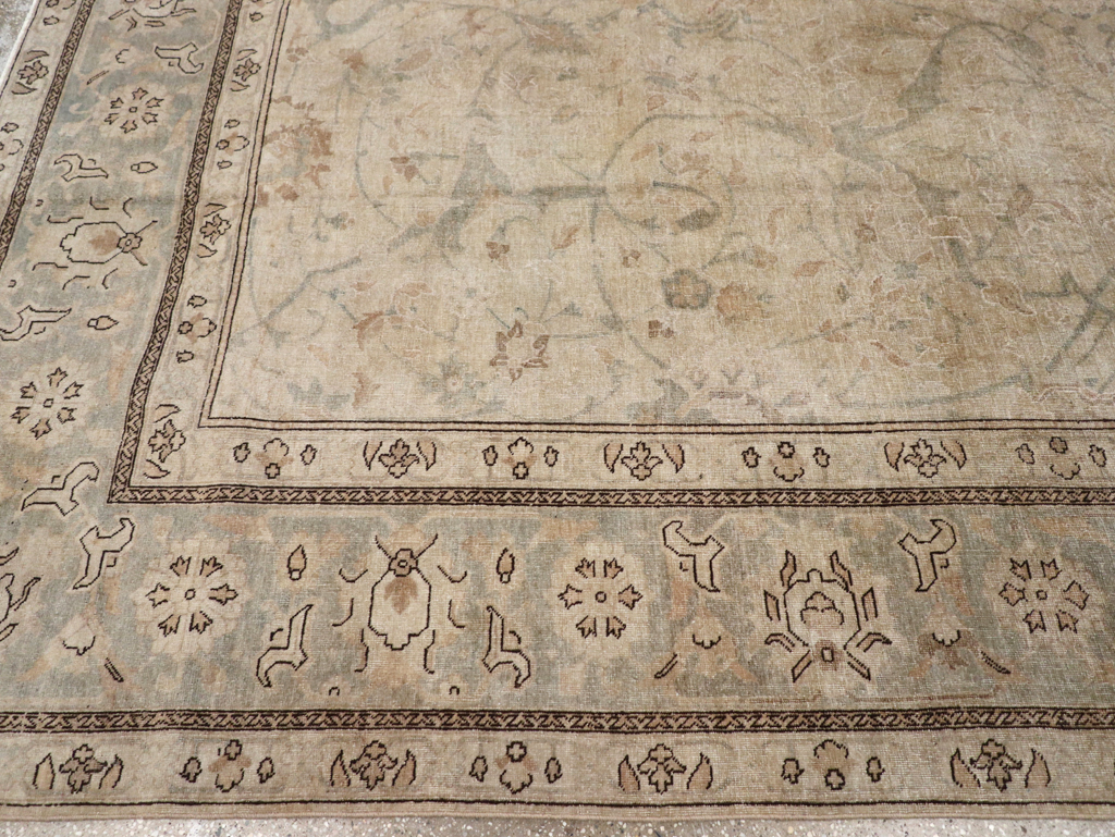 Antique Persian Tabriz Carpet, No.23422 - Staging