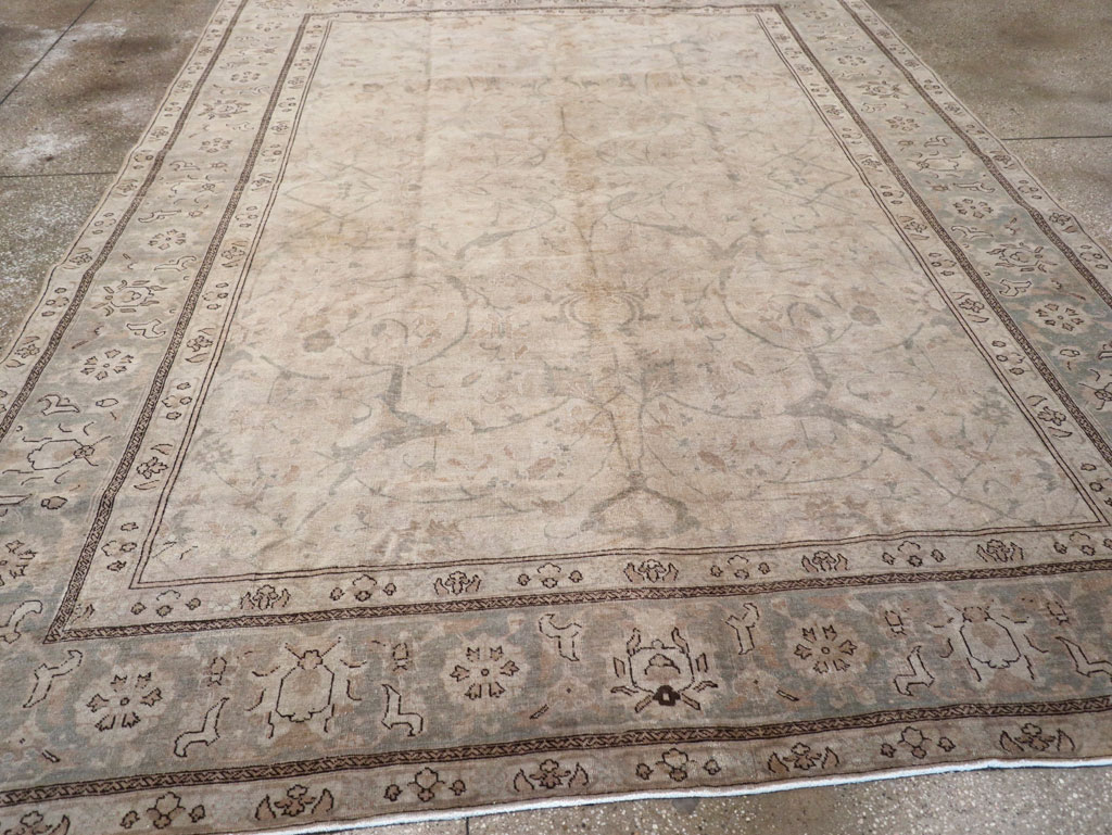 Antique Persian Tabriz Carpet, No.23422 - Staging