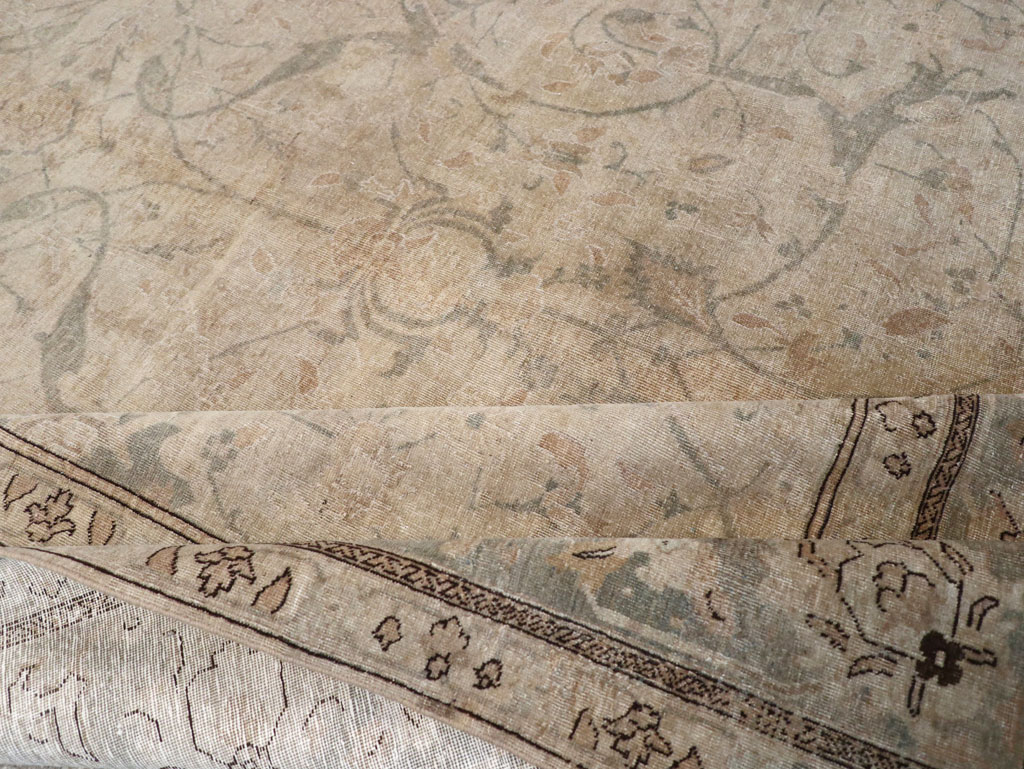 Antique Persian Tabriz Carpet, No.23422 - Staging