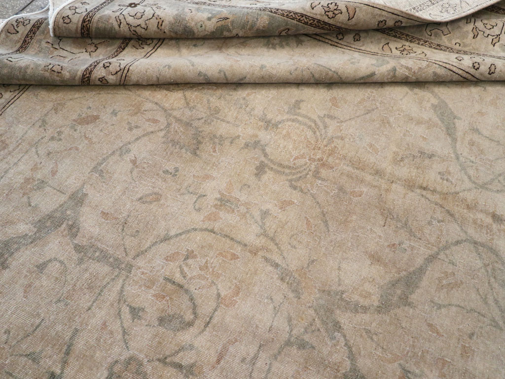 Antique Persian Tabriz Carpet, No.23422 - Staging