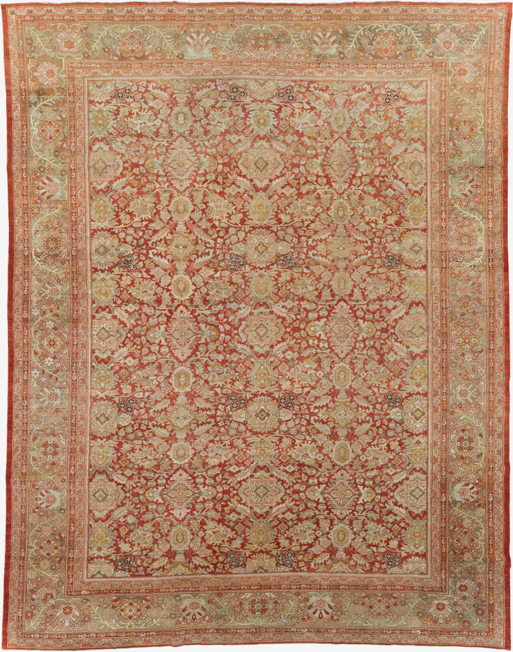 Antique Persian Mahal Carpet, No.23424 - Staging