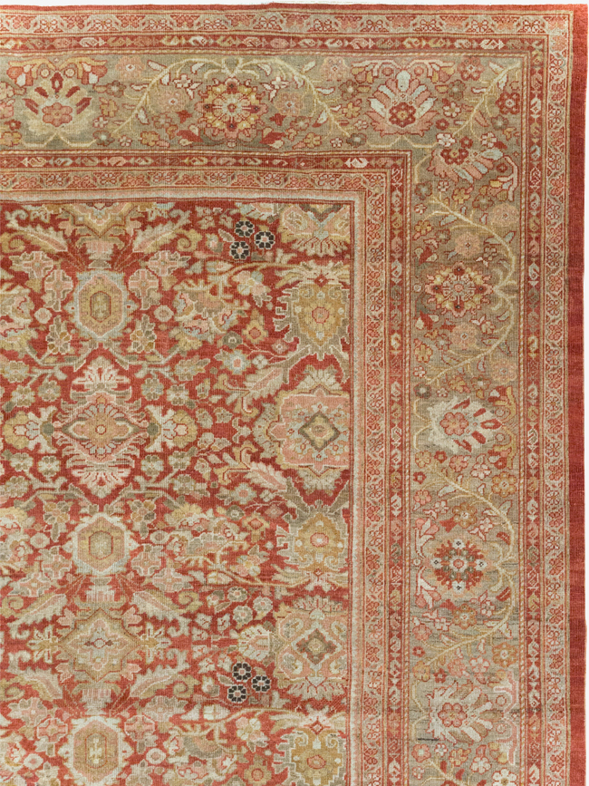 Antique Persian Mahal Carpet, No.23424 - Staging