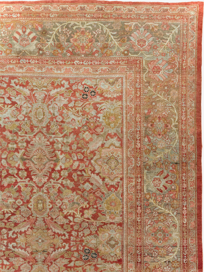 Antique Persian Mahal Carpet, No.23424 - Staging