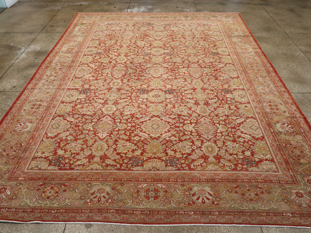 Antique Persian Mahal Carpet, No.23424 - Staging