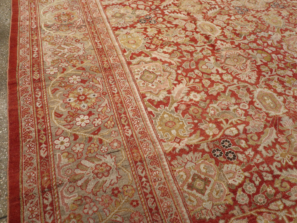 Antique Persian Mahal Carpet, No.23424 - Staging