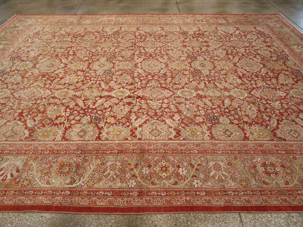 Antique Persian Mahal Carpet, No.23424 - Staging