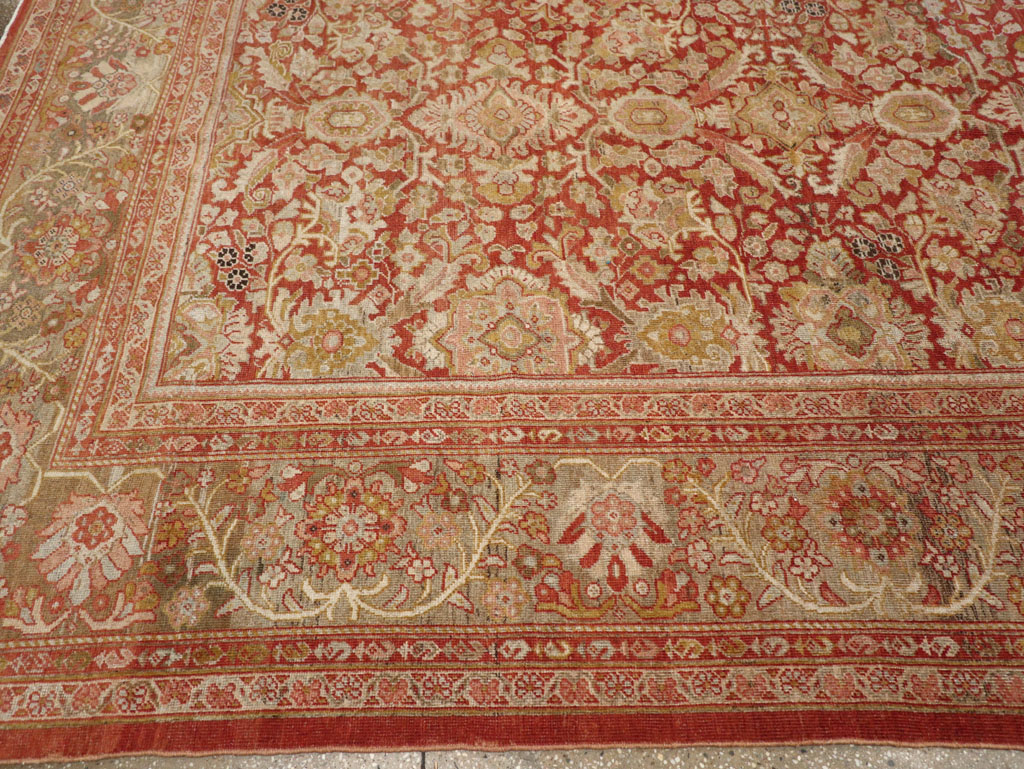 Antique Persian Mahal Carpet, No.23424 - Staging