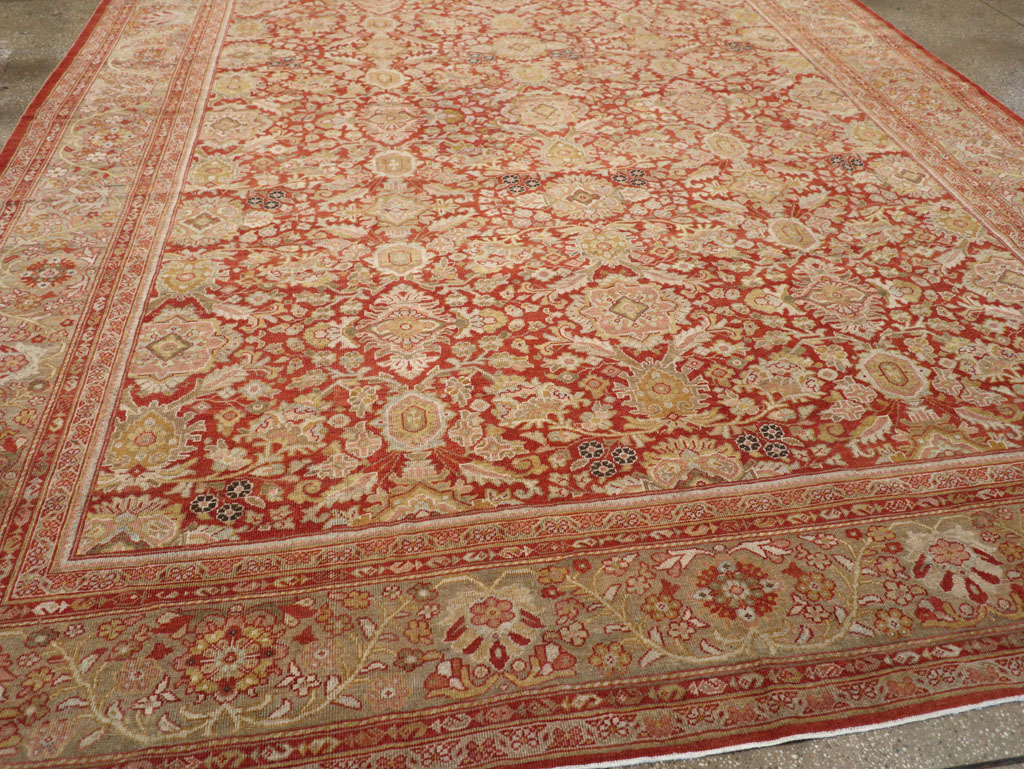 Antique Persian Mahal Carpet, No.23424 - Staging