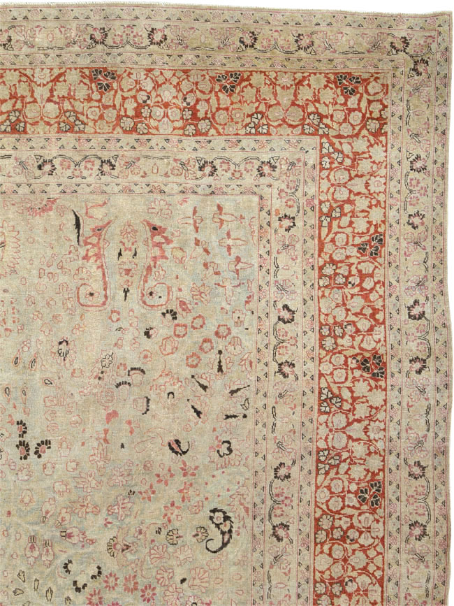 Antique Persian Mashad Carpet, No.23426 - Staging