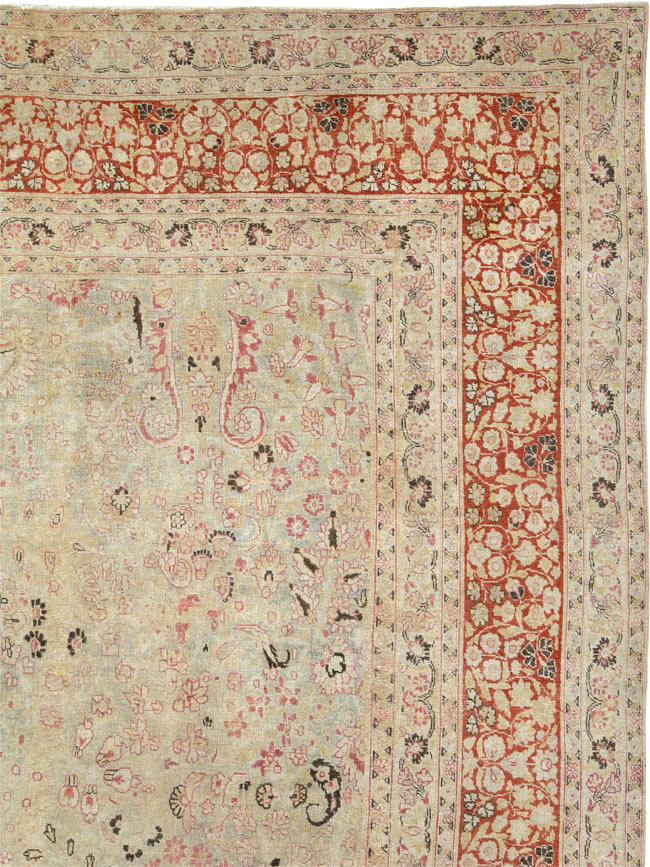 Antique Persian Mashad Carpet, No.23426 - Staging