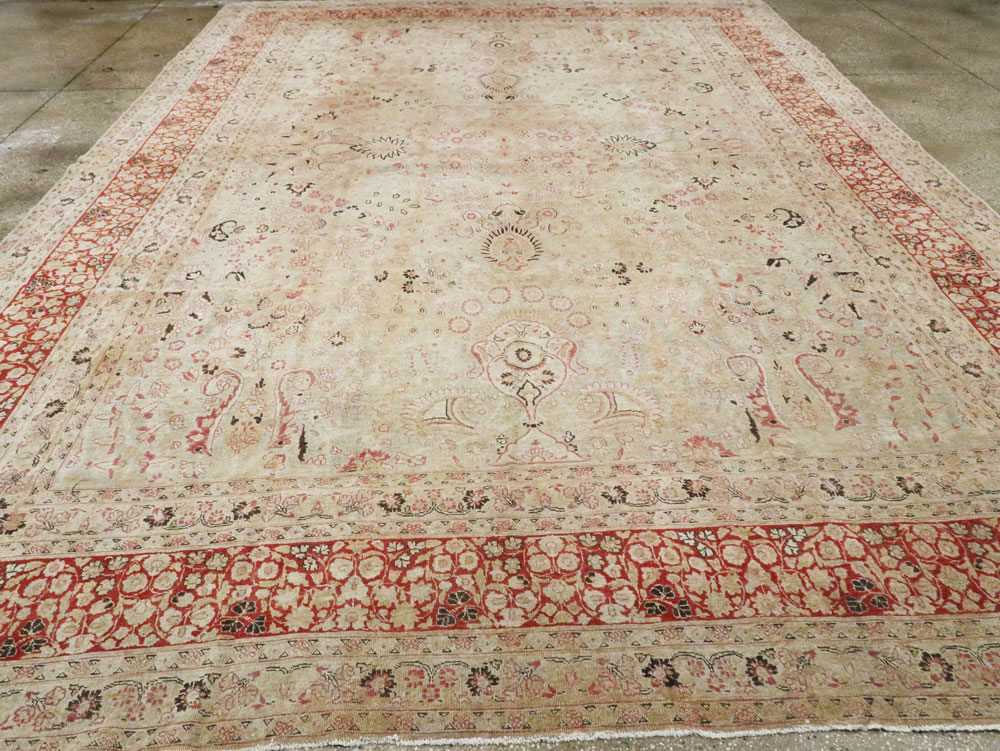 Antique Persian Mashad Carpet, No.23426 - Staging