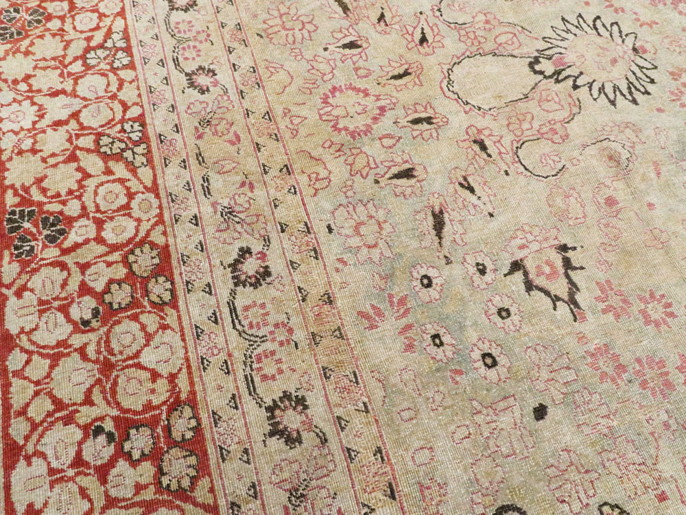 Antique Persian Mashad Carpet, No.23426 - Staging