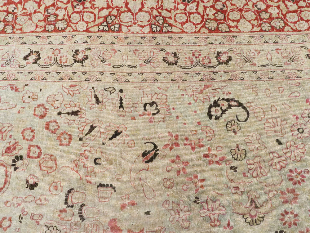 Antique Persian Mashad Carpet, No.23426 - Staging