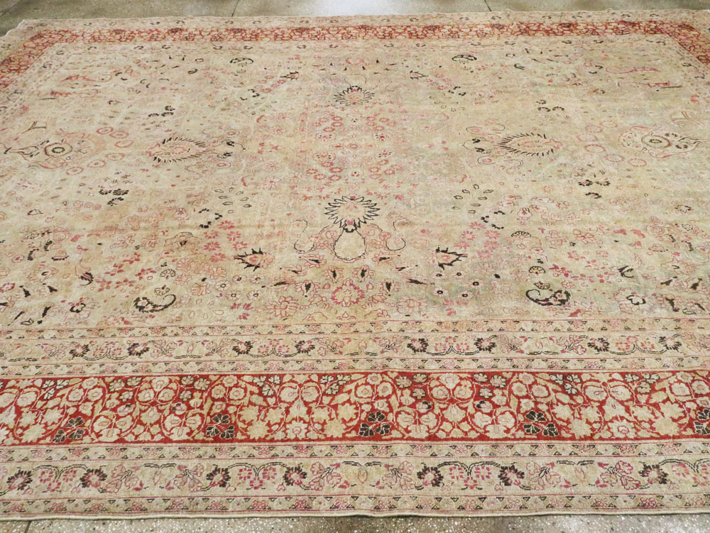 Antique Persian Mashad Carpet, No.23426 - Staging