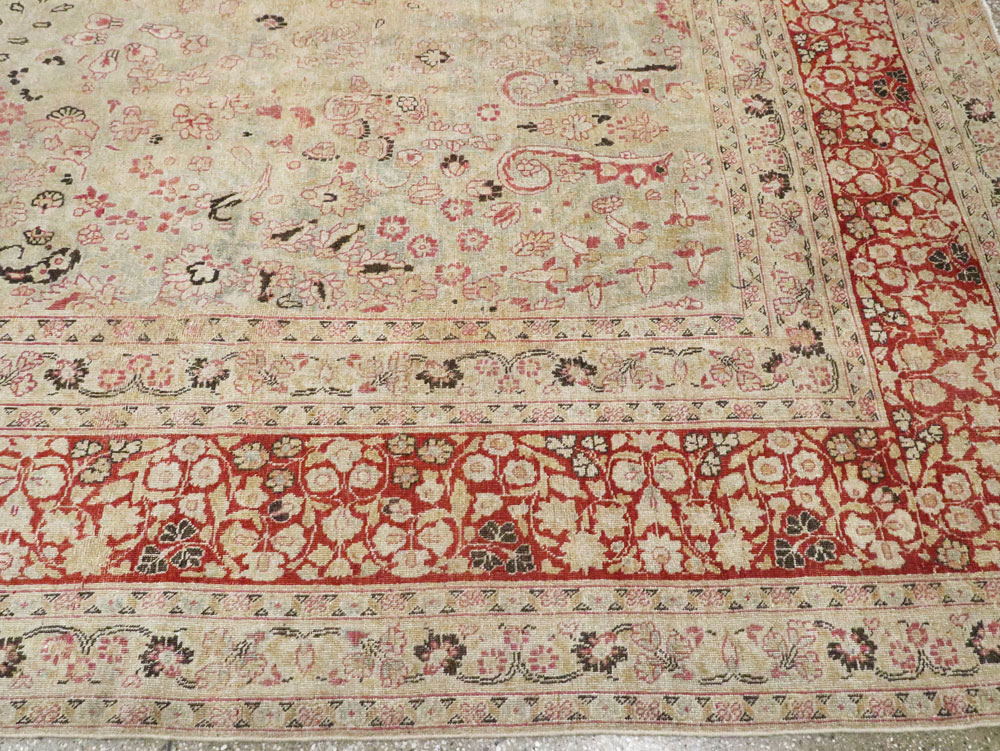 Antique Persian Mashad Carpet, No.23426 - Staging