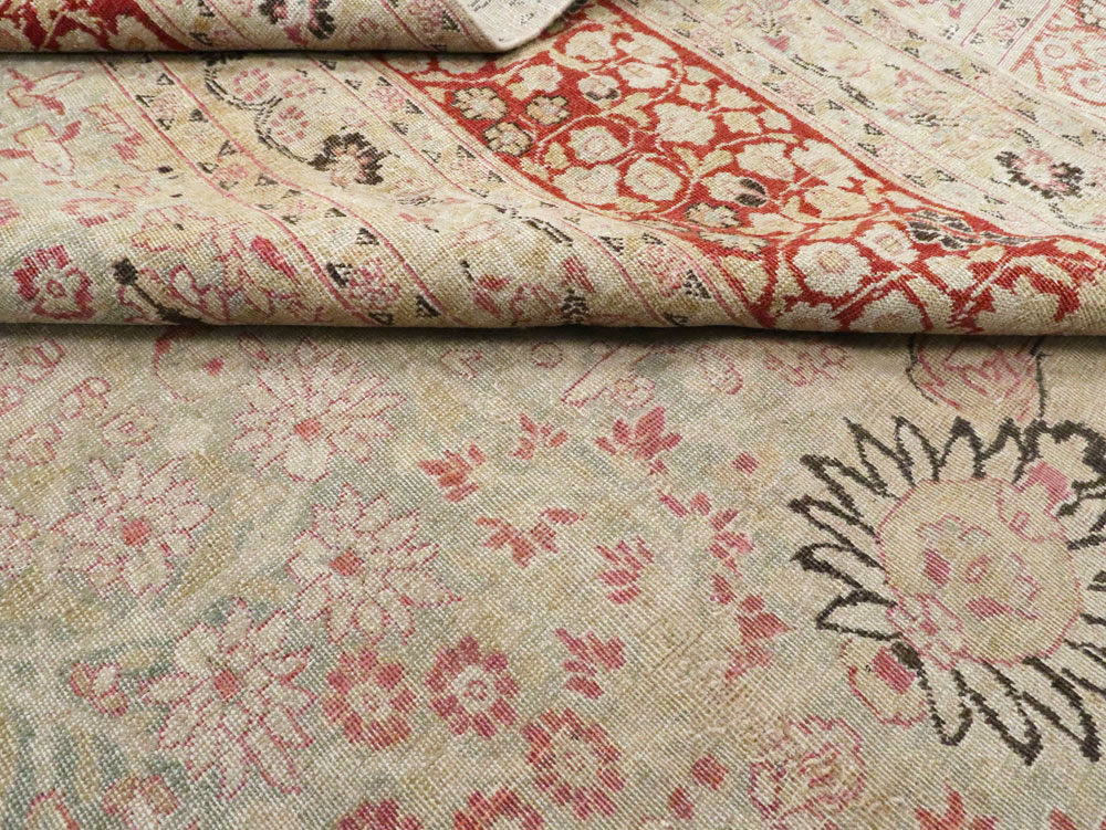 Antique Persian Mashad Carpet, No.23426 - Staging