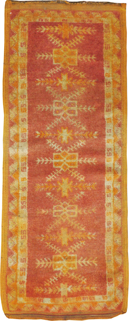 Vintage Moroccan Rug, No.23427 - Staging