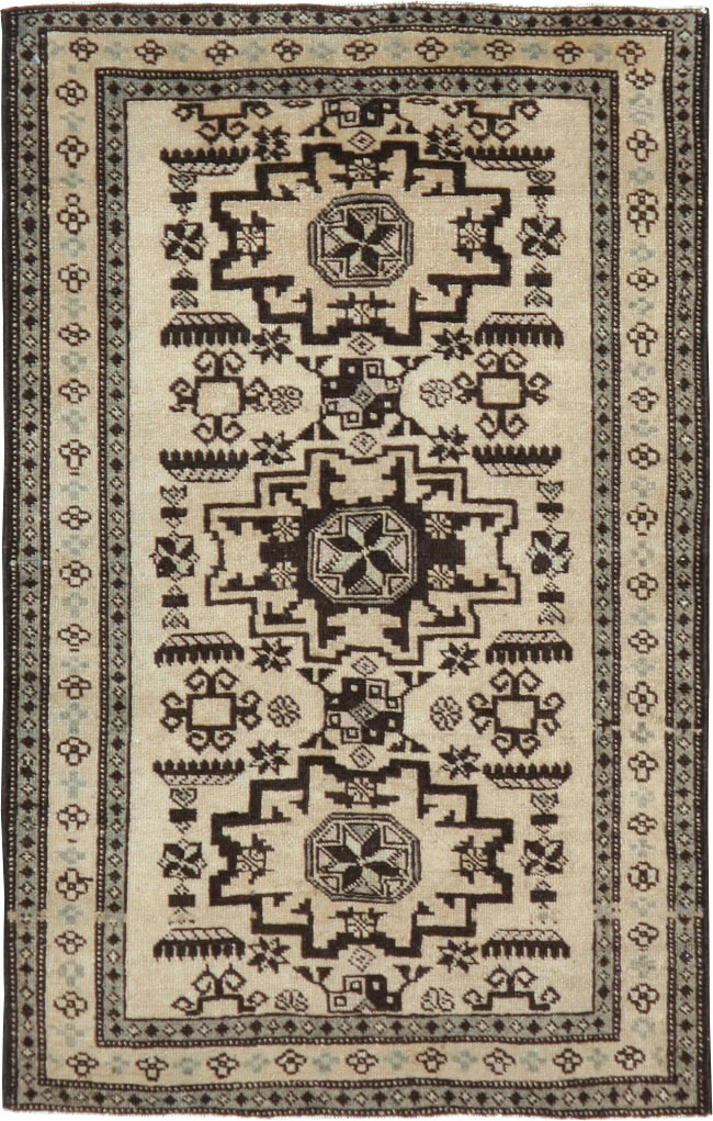 Vintage Persian Tabriz Rug (Pair: 1 of 2), No.23428 - Staging