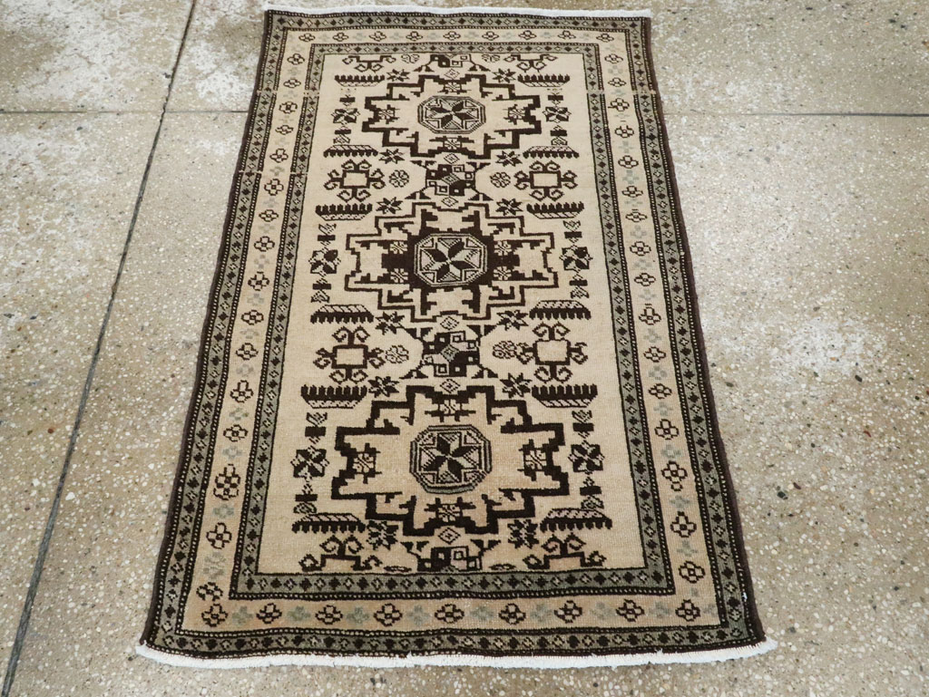 Vintage Persian Tabriz Rug (Pair: 1 of 2), No.23428 - Staging