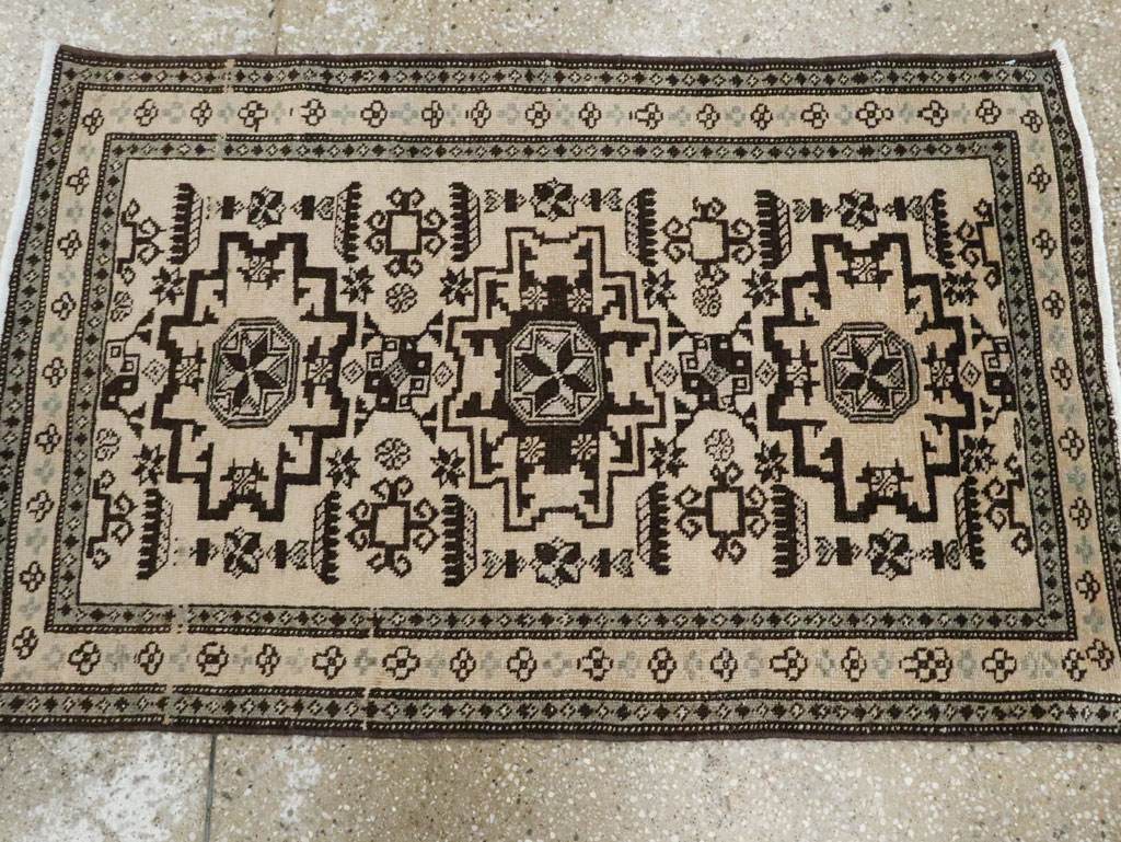 Vintage Persian Tabriz Rug (Pair: 1 of 2), No.23428 - Staging