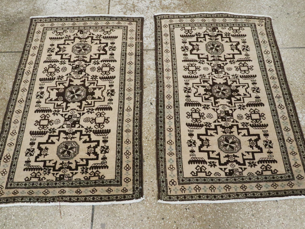 Vintage Persian Tabriz Rug (Pair: 1 of 2), No.23428 - Staging