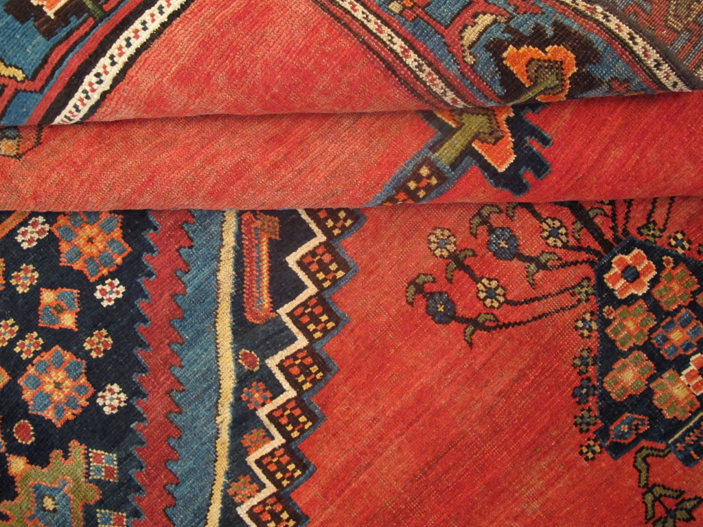 Antique Persian Bidjar Square Carpet, No.23433 - Staging