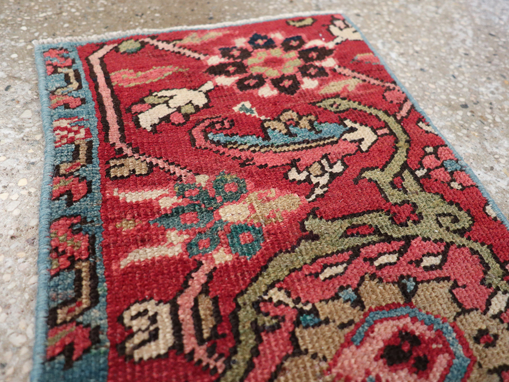 Antique Persian Heriz Wagireh Sampler Rug, No.23442 - Staging