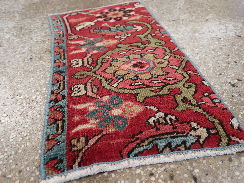 Antique Persian Heriz Wagireh Sampler Rug, No.23442 - Staging