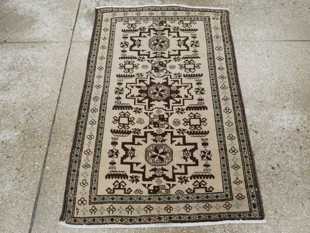 Vintage Persian Tabriz Rug (Pair: 2 of 2), No.23443 - Staging